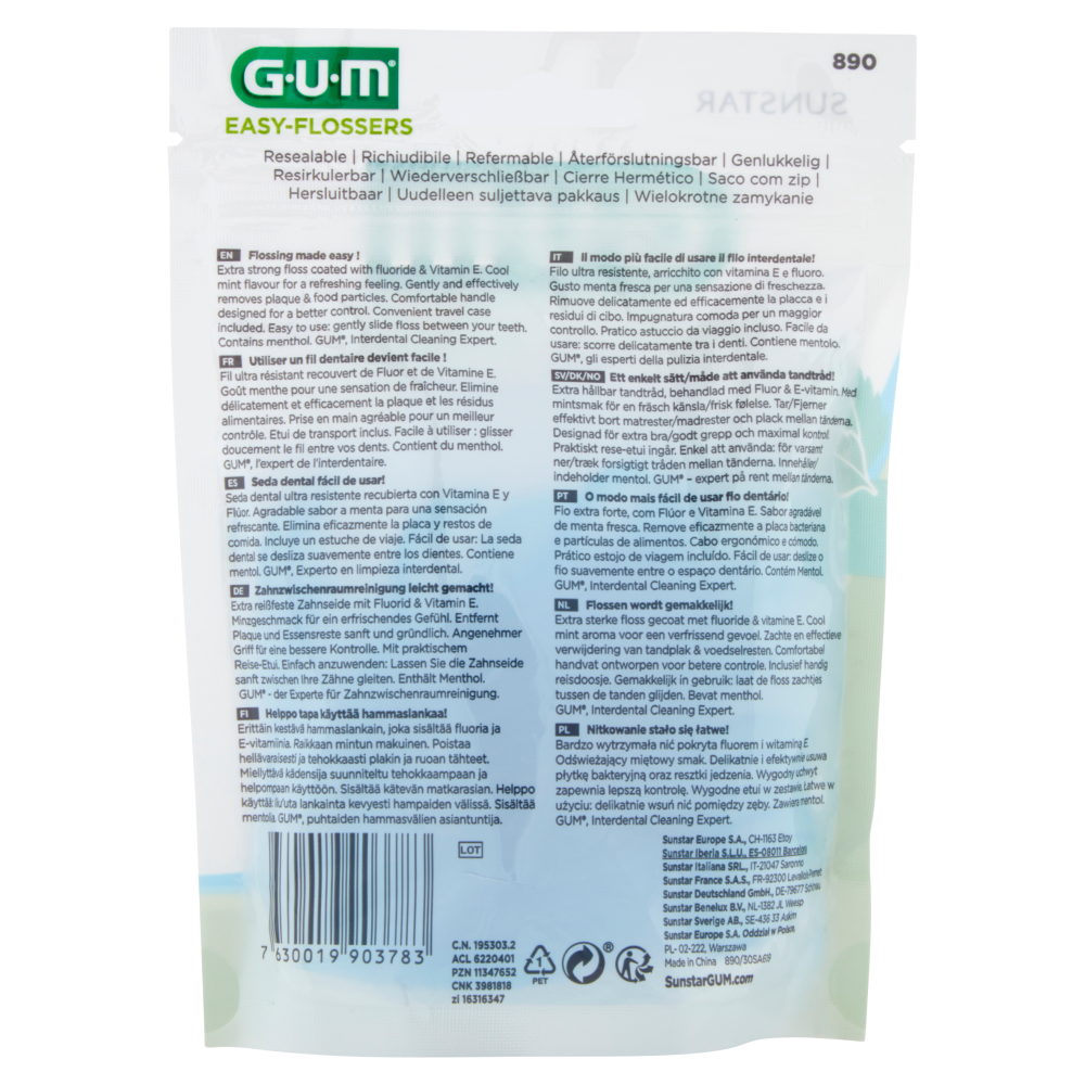 Gum Easy-Flossers 30 pz