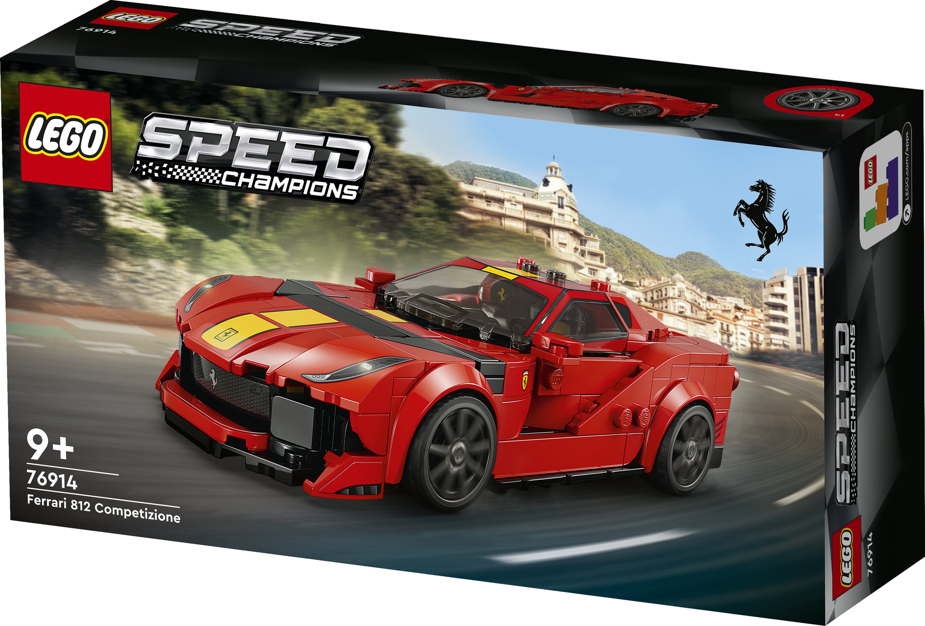 LEGO Speed Champions 76914 Ferrari 812 Competizione, Modellino di Auto da Costruire, Macchina Giocattolo 2023 da Collezione