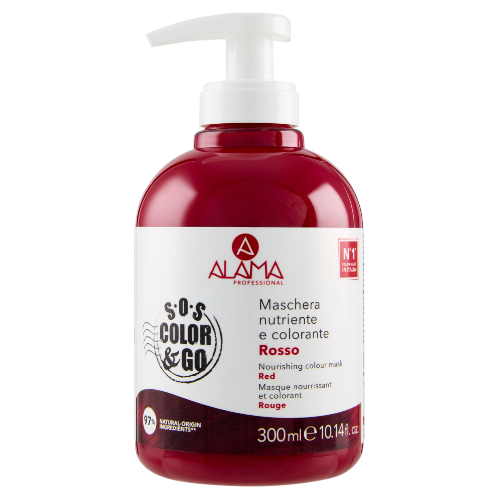 Alama Professional S.O.S. Color & Go Maschera nutriente e colorante Rosso 300 ml