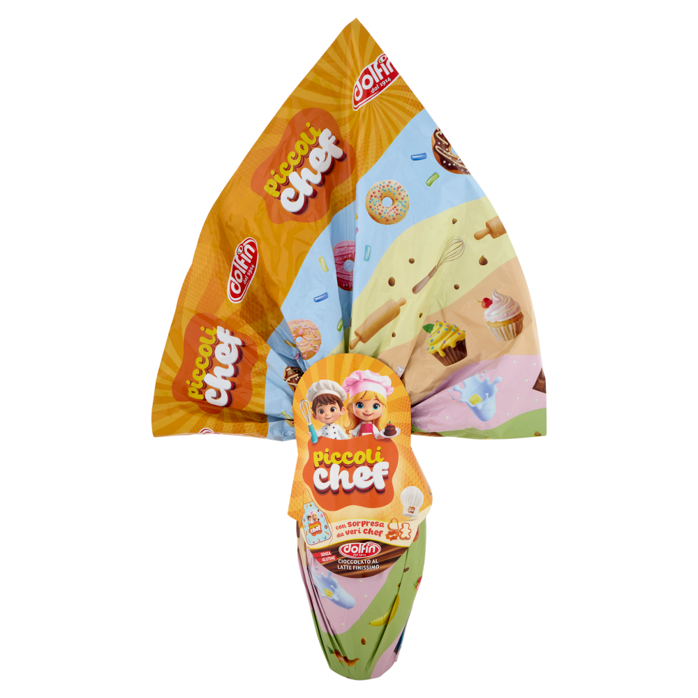 dolfin Uovo di Cioccolato al Latte Finissimo piccoli chef 220 g