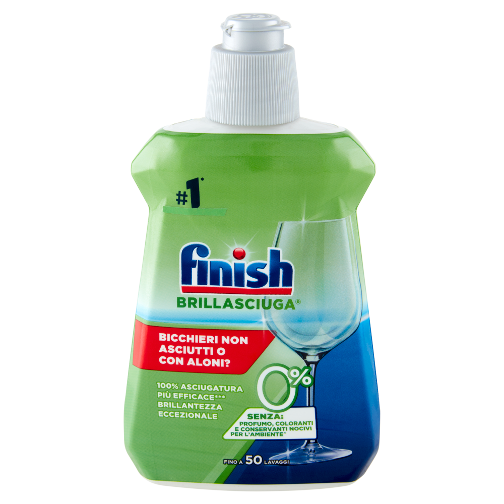 Finish Brillasciuga 0% brillantante lavastoviglie 250 ml