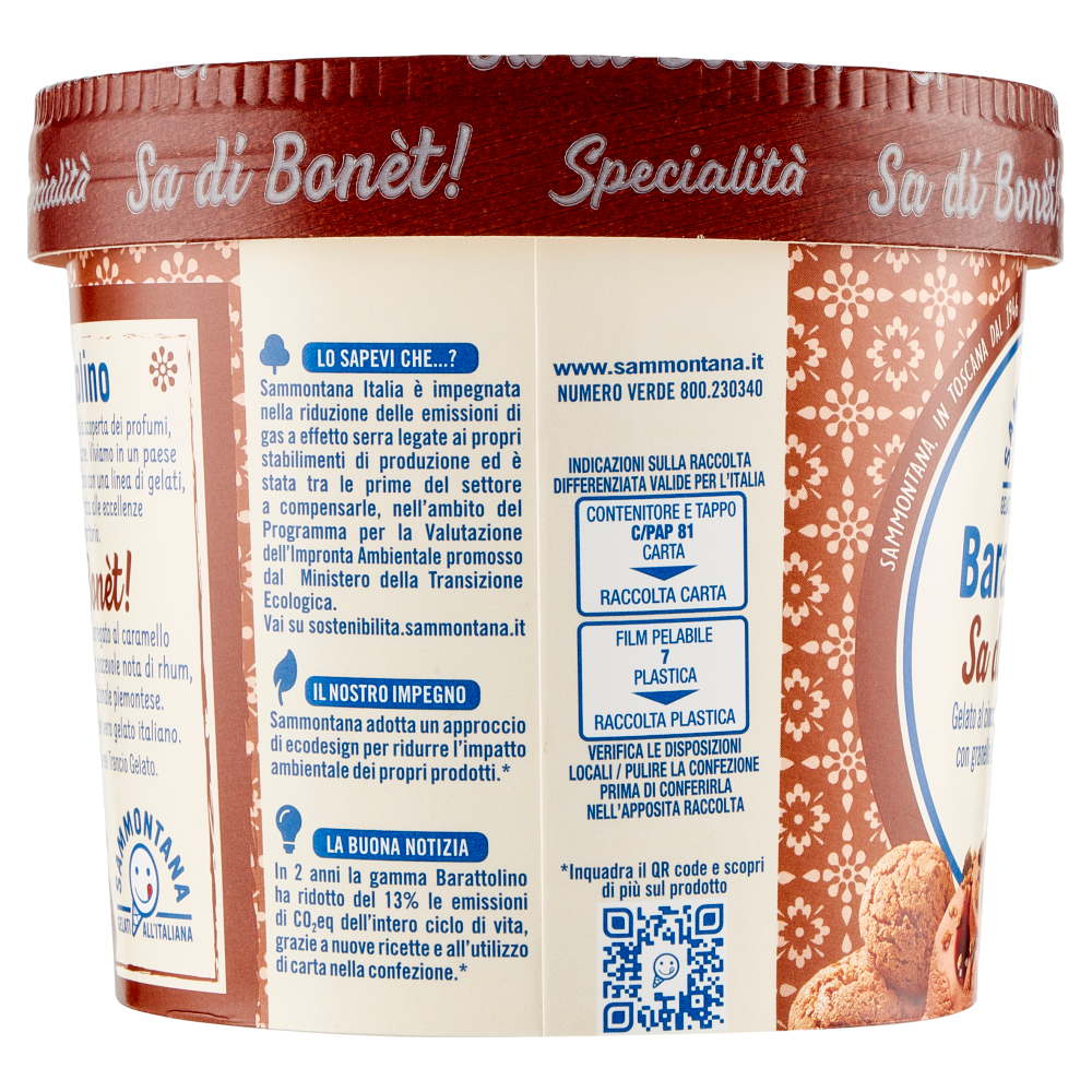 Sammontana Barattolino Specialit&agrave; Sa di Bon&egrave;t! 410 g