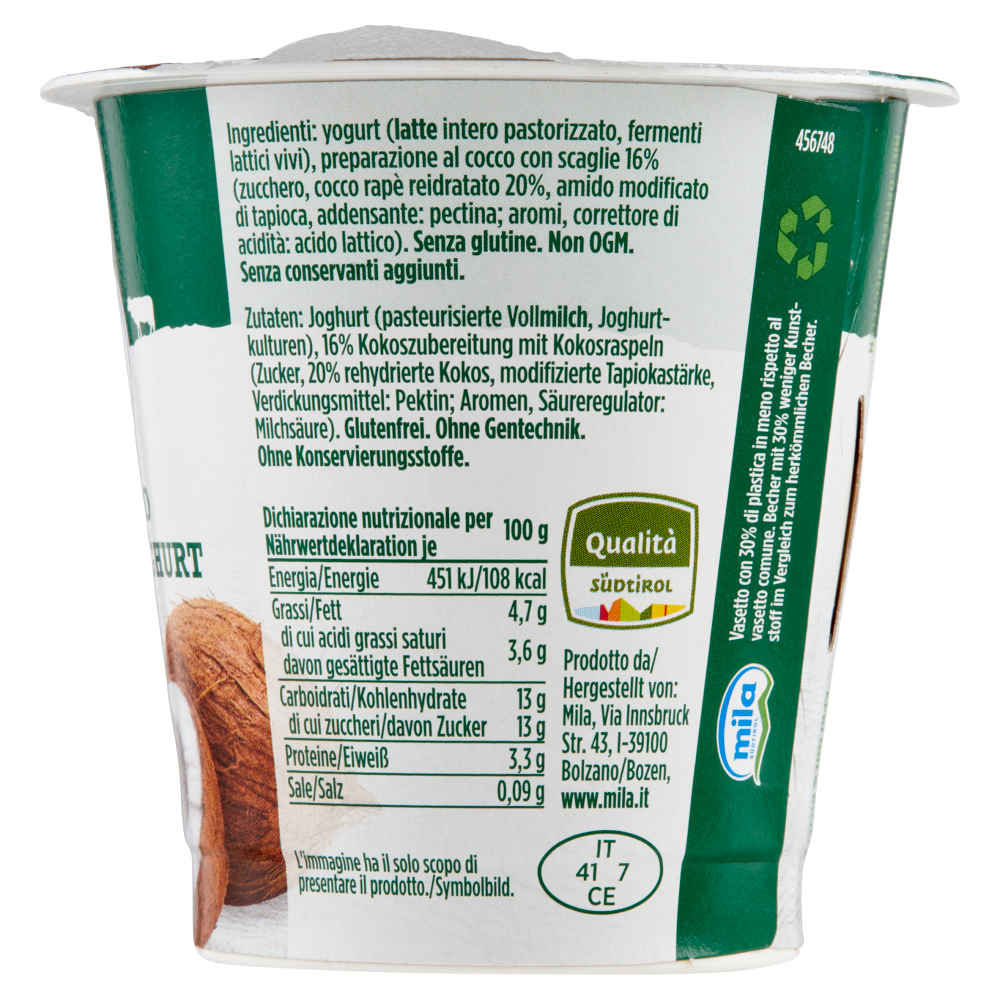 mila Yogurt Intero Cocco 125 g