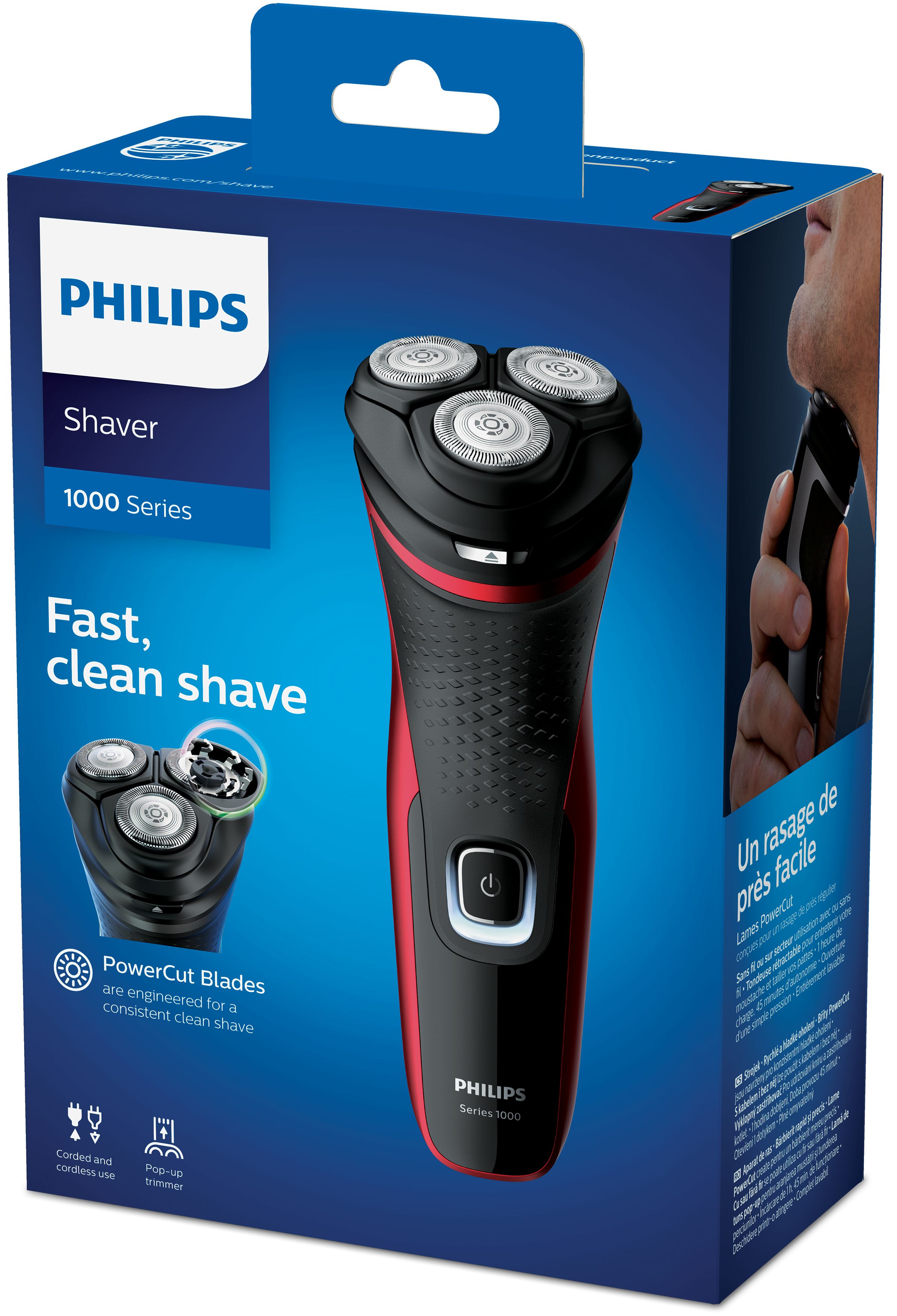 Philips Serie 1000 Shaver series 1000 S1333/41 Rasoio elettrico Dry,