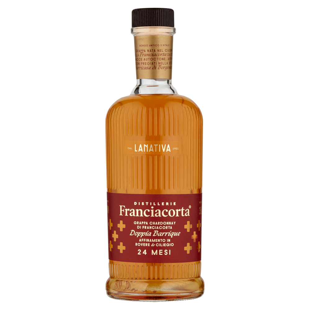 Distillerie Franciacorta la Nativa Grappa Chardonnay di Franciacorta Doppia Barrique 24 Mesi 35 cl