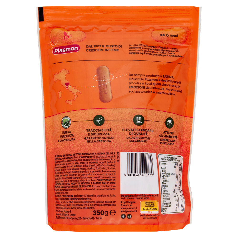 Plasmon il Biscottino Granulato 350 g