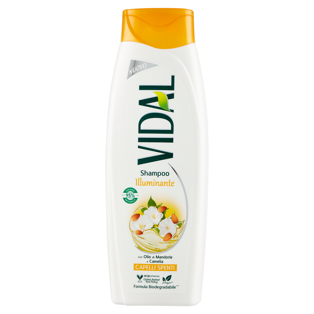 Vidal Shampoo Illuminante con Olio di Mandorle e Camelia 250 ml