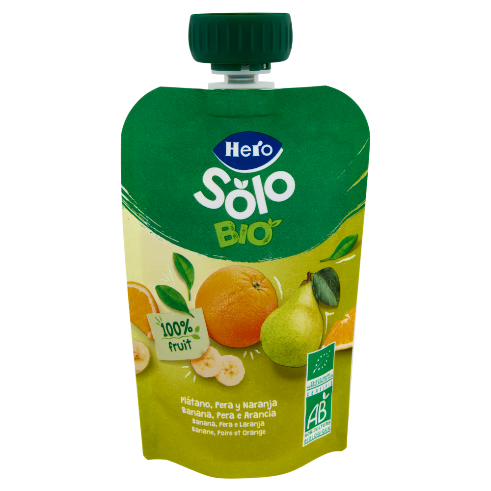 Hero Solo Bio Banana, Pera e Arancia 100 g