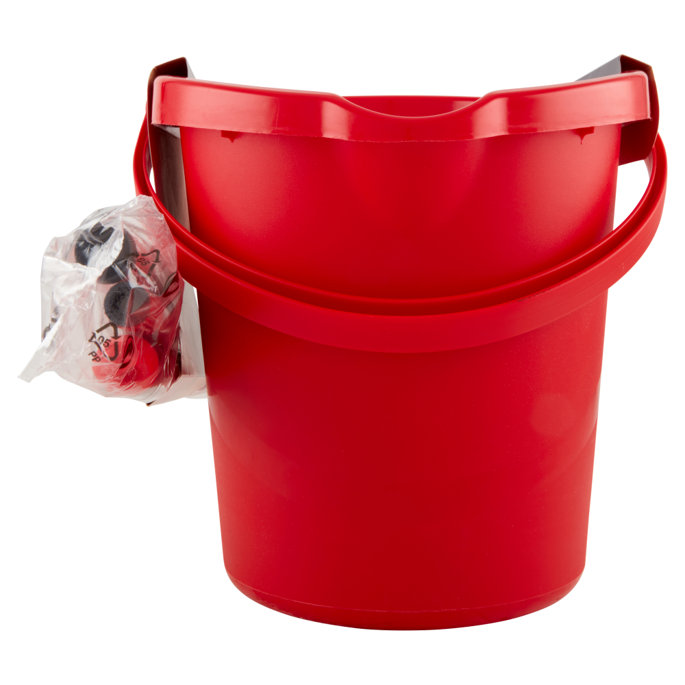 Carrefour Kit Pulizia completo secchio con strizzatore, mop tnt, manico componibile