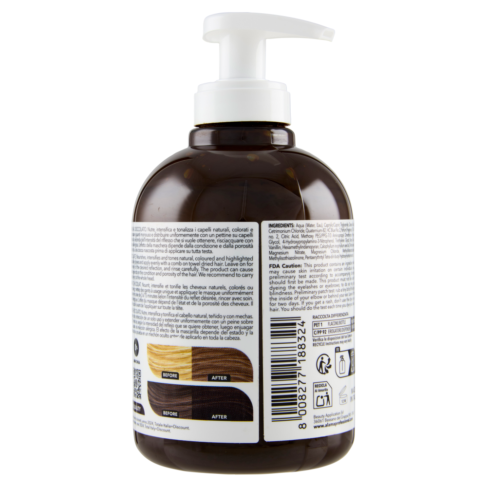 Alama Professional S.O.S. Color & Go Maschera nutriente e colorante Cioccolato 300 ml