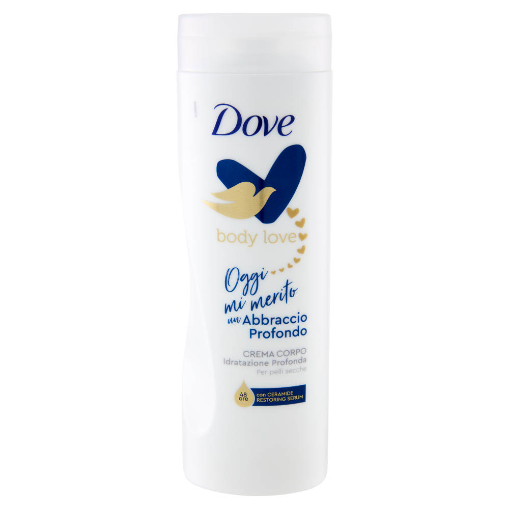 Dove body love Crema Corpo Abbraccio Profondo Idratazione Profonda per pelli secche 400 ml