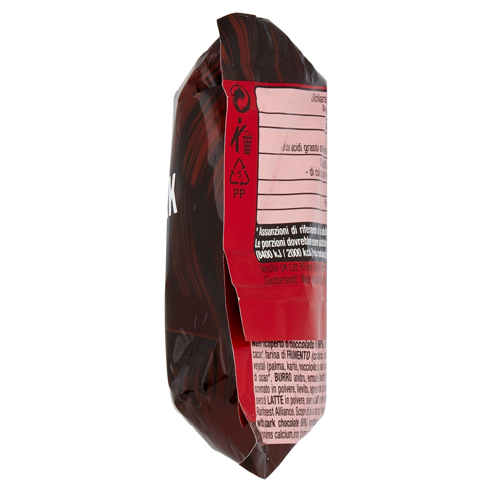 KITKAT Dark Wafer ricoperto di Cioccolato Fondente 3 snack da 41,5g