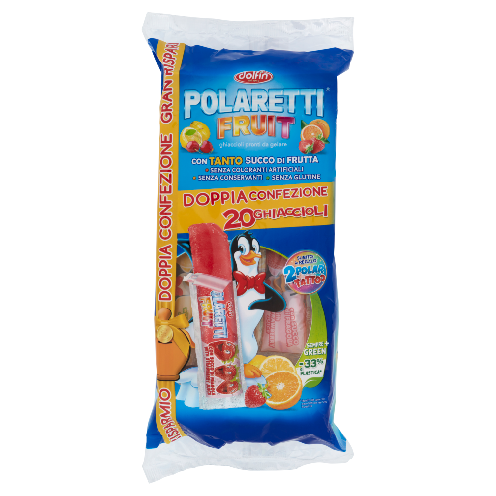 Polaretti Fruit ghiaccioli pronti da gelare 20 Pezzi 840 ml