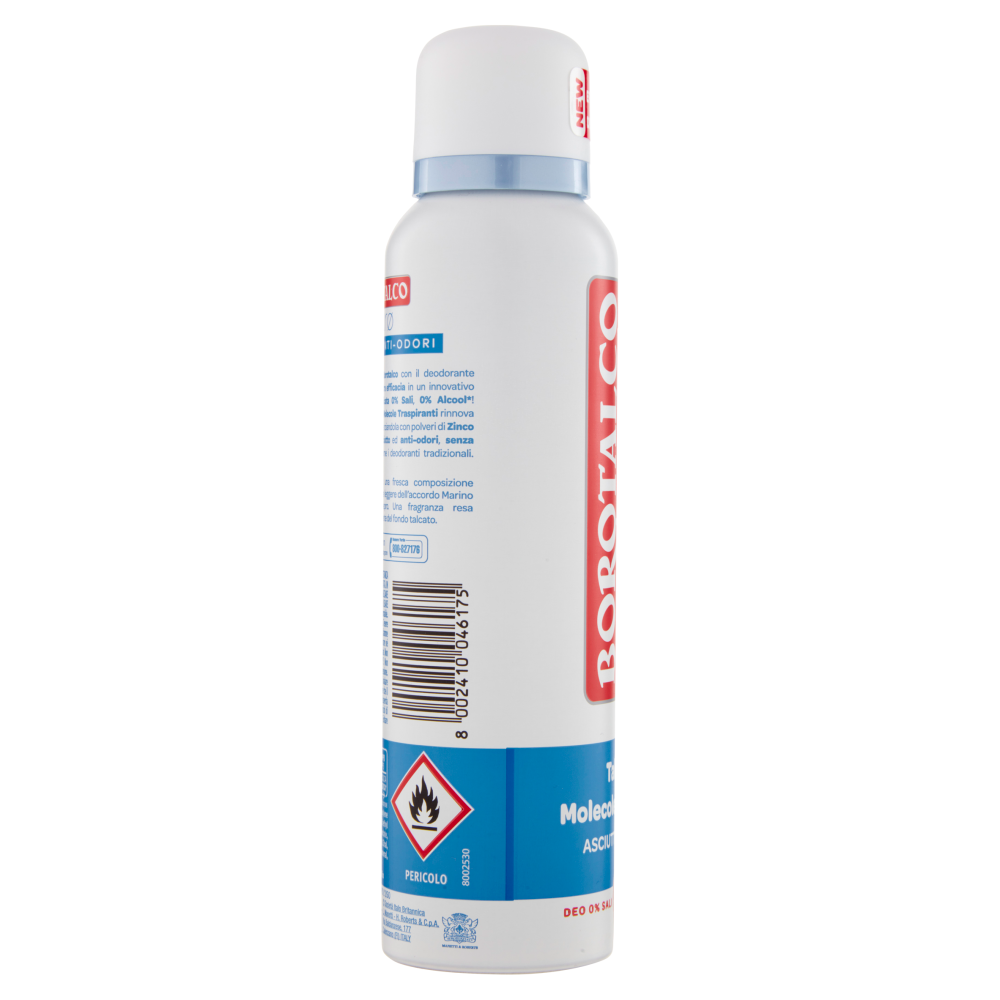 Borotalco purø Profumo di Brezza Marina Deo 0% Sali 150 ml