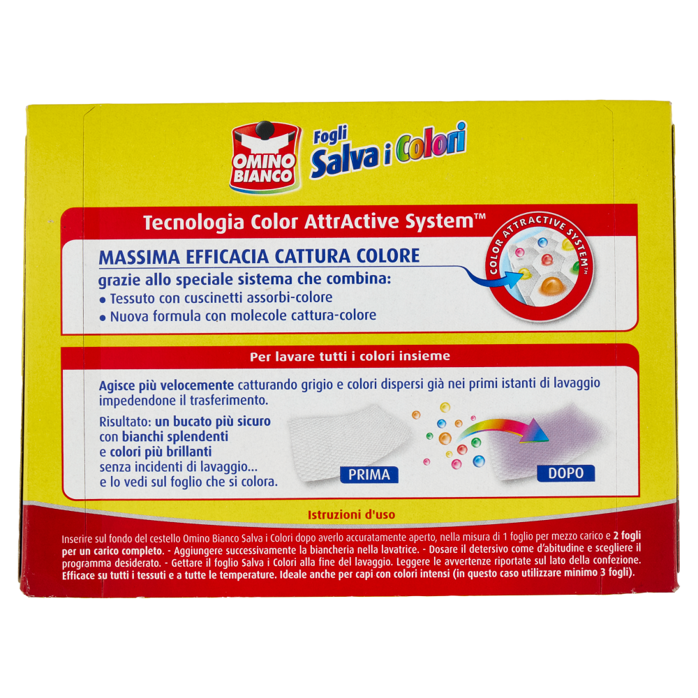 Omino Bianco Fogli Salva i Colori 56 pz