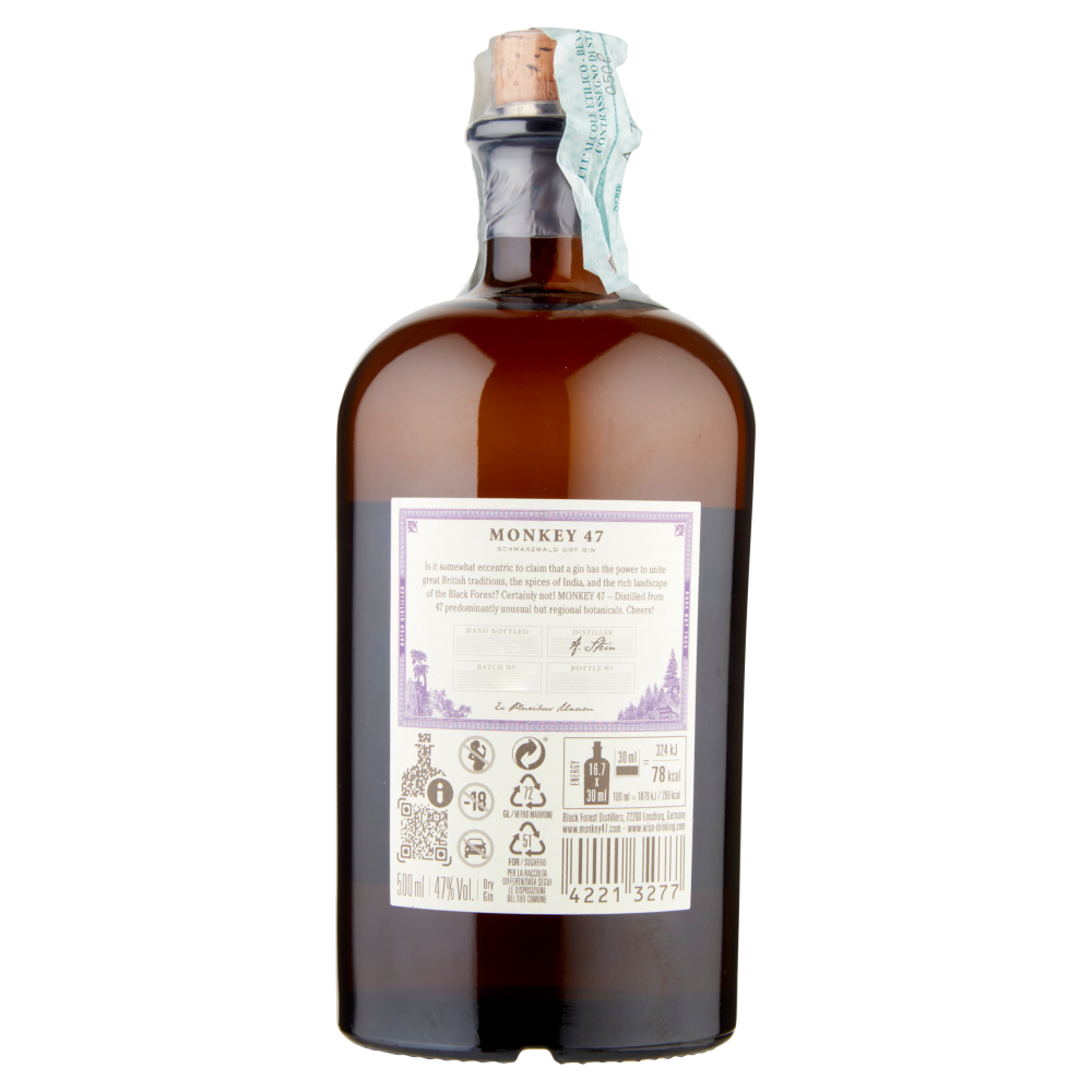 Monkey 47 Schwarzwald Dry Gin 500 ml