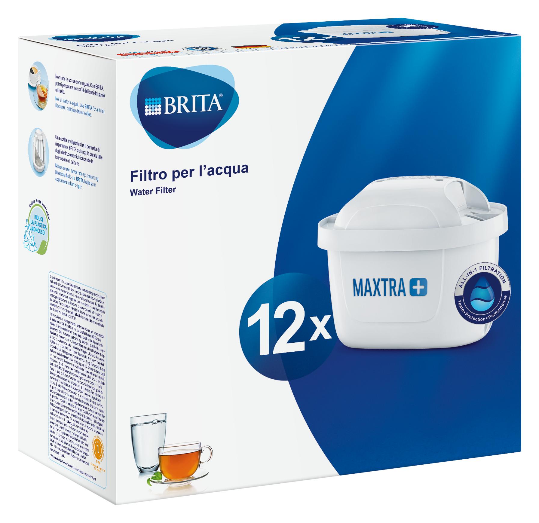 Brita Filtri per acqua MAXTRA+ Pack 12 - per 12 mesi di filtrazione