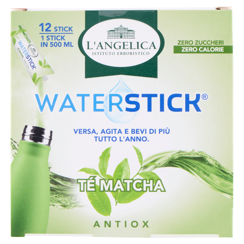 L'Angelica Waterstick T&eacute; Matcha Antiox 12 x 2 g