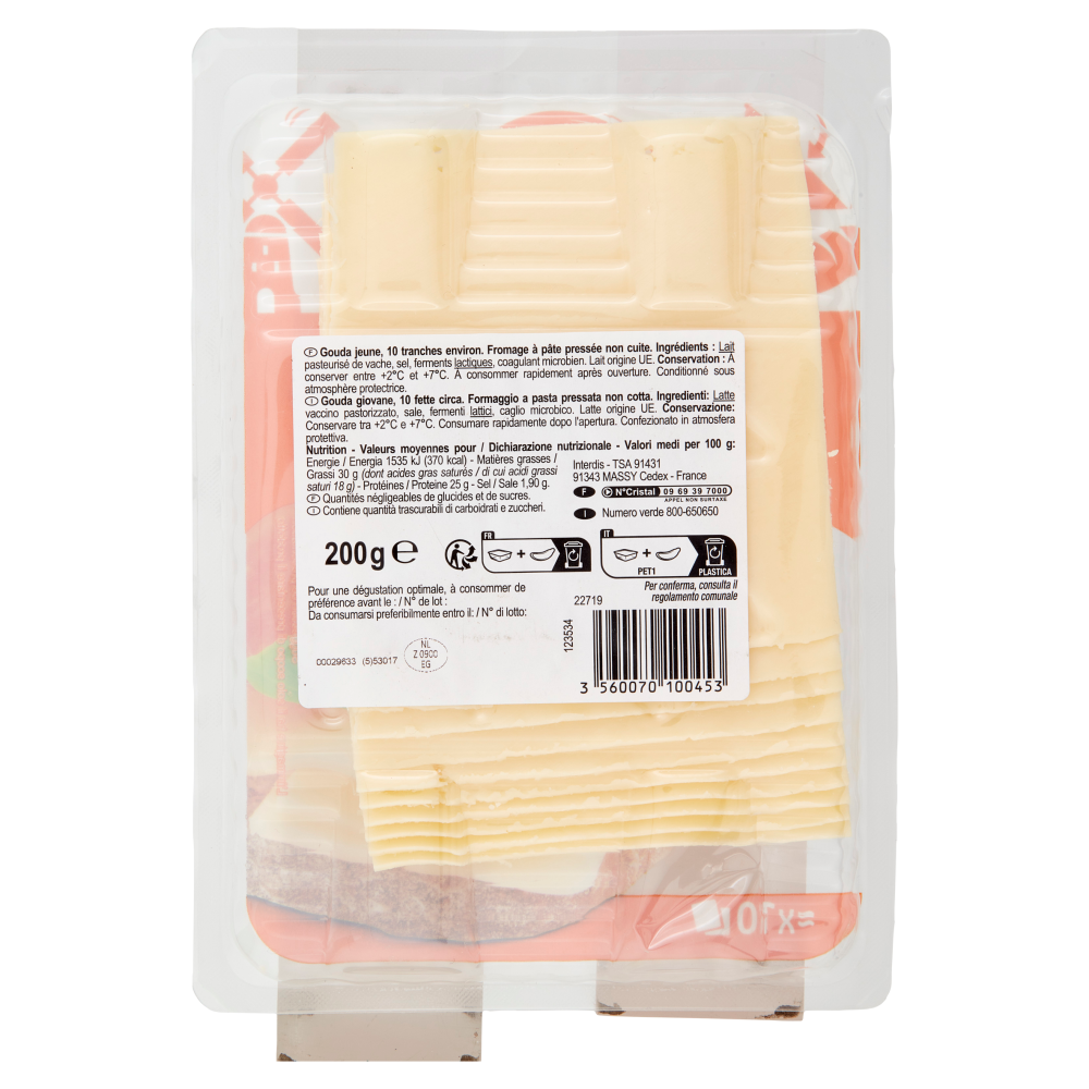Carrefour Classic Gouda Fette 200 g