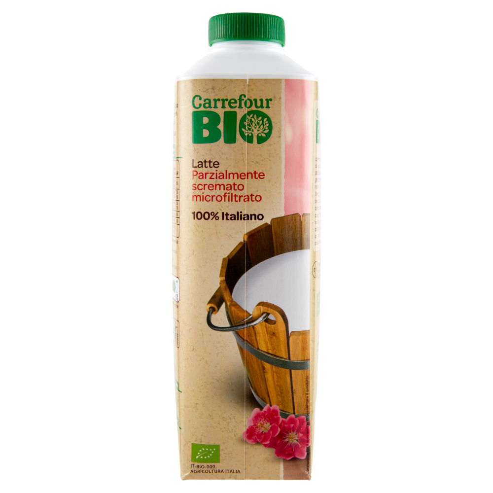 Carrefour Bio Latte Parzialmente scremato microfiltrato 1 L