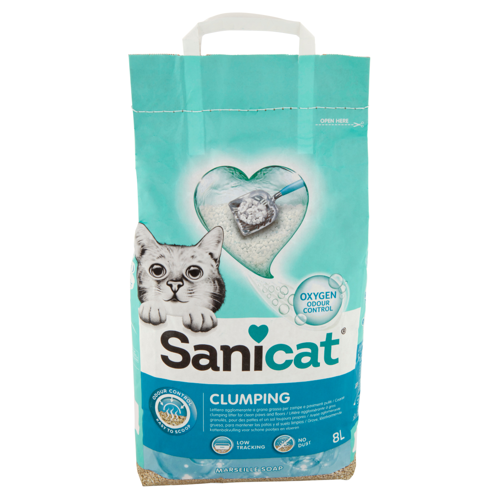 Sanicat Clumping Lettiera agglomerante Marseille Soap 8 L