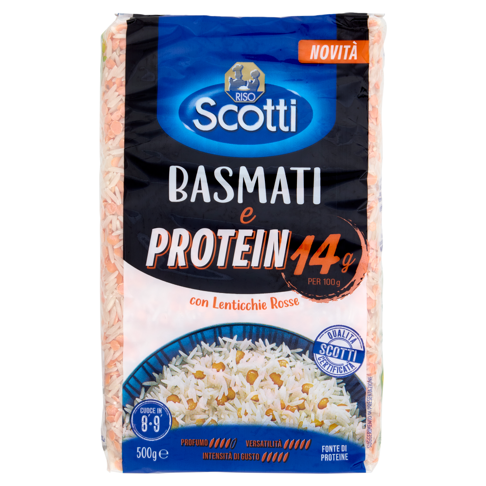 Riso Scotti Basmati e Protein con Lenticchie Rosse 500 g