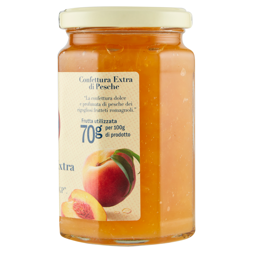 Terre d'Italia Confettura Extra di Pesche con "Pesca di Romagna IGP" 340 g