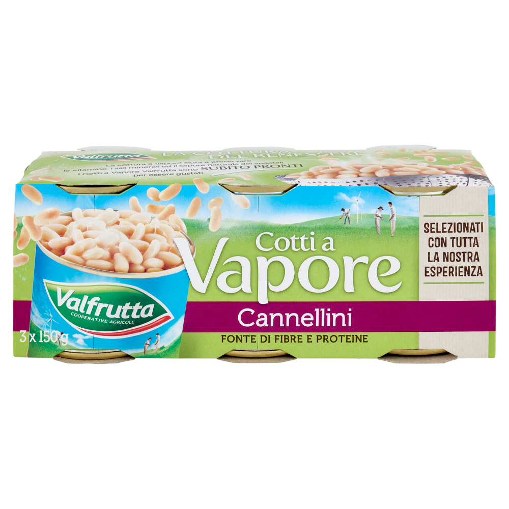 Valfrutta Cotti a Vapore Cannellini 3 x 150 g