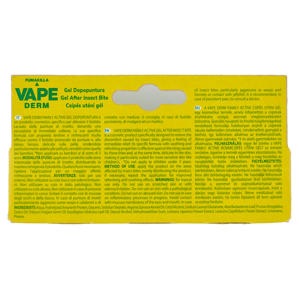 VAPE Derm Family Active Gel Dopopuntura Roll On 15 ml