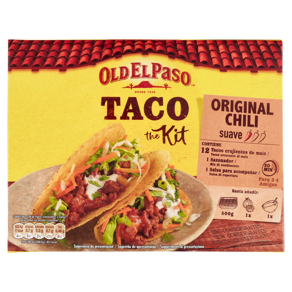 Old El Paso Taco The Kit Original Chili suave 308 g