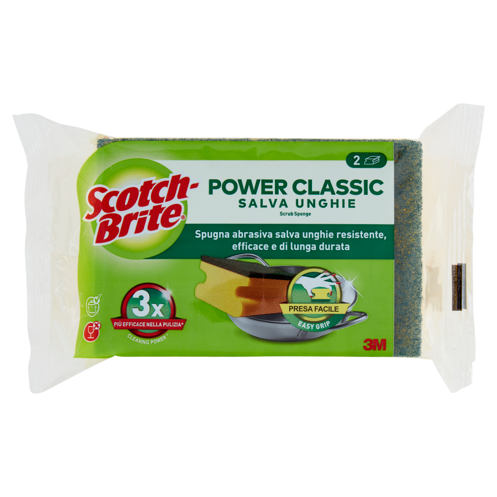 Scotch-Brite® Power Classic Spugna Salva Unghie 2 pezzi