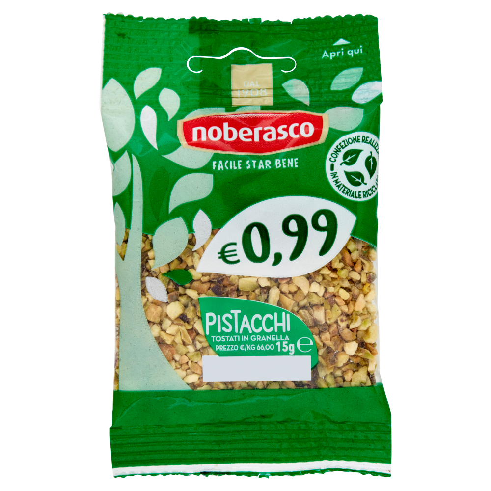 noberasco € 0,99 Pistacchi Tostati in Granella 15 g