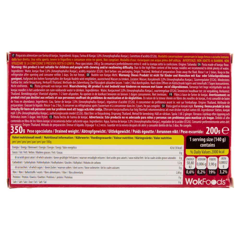 WokFoods Shirataki Konjac Spaghetti 350 g