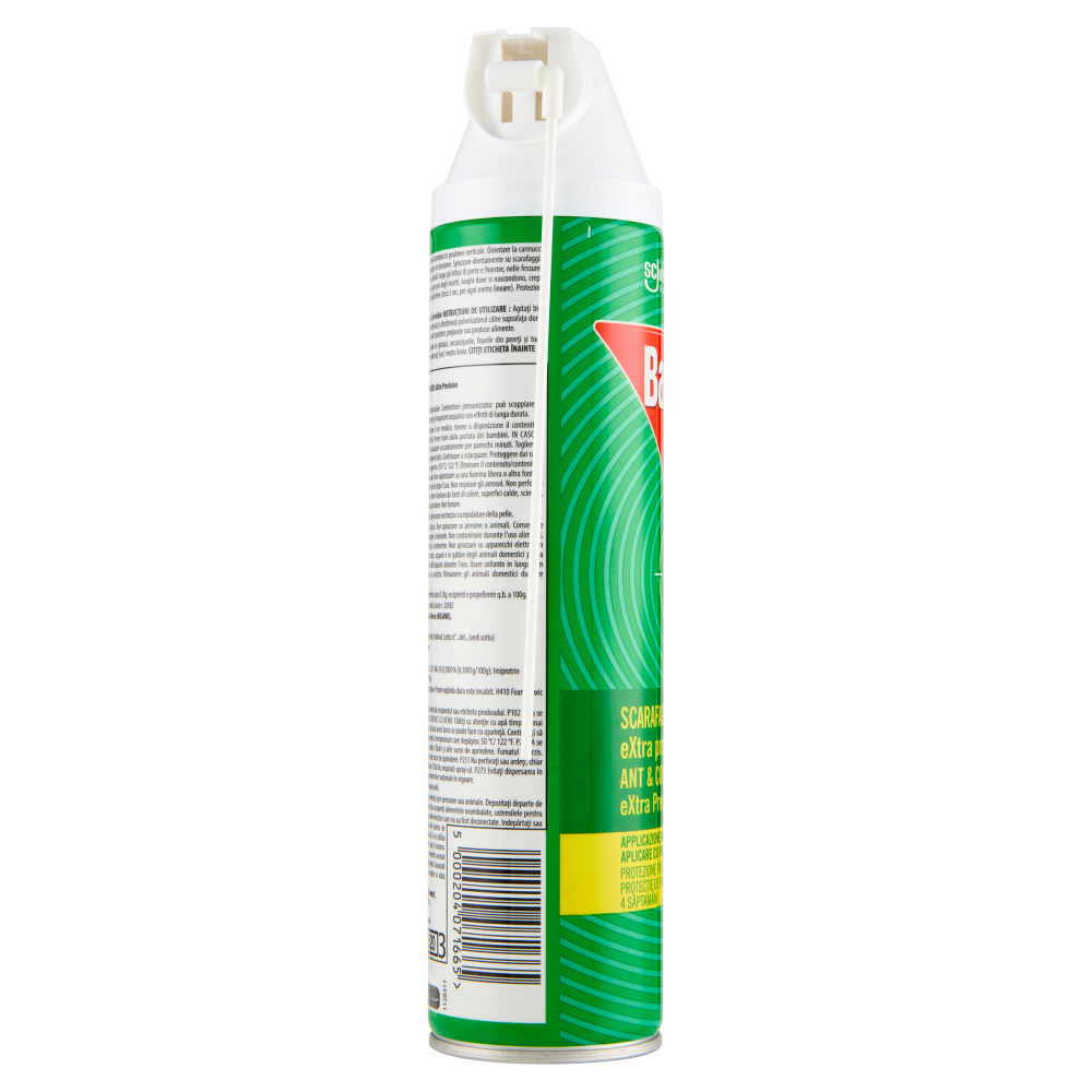 Baygon Spray con cannuccia extra precision, efficace contro scarafaggi e formiche 400 ml