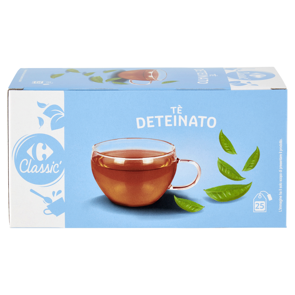 Carrefour Classic Tè Deteinato filtri 25 x 1,75 g