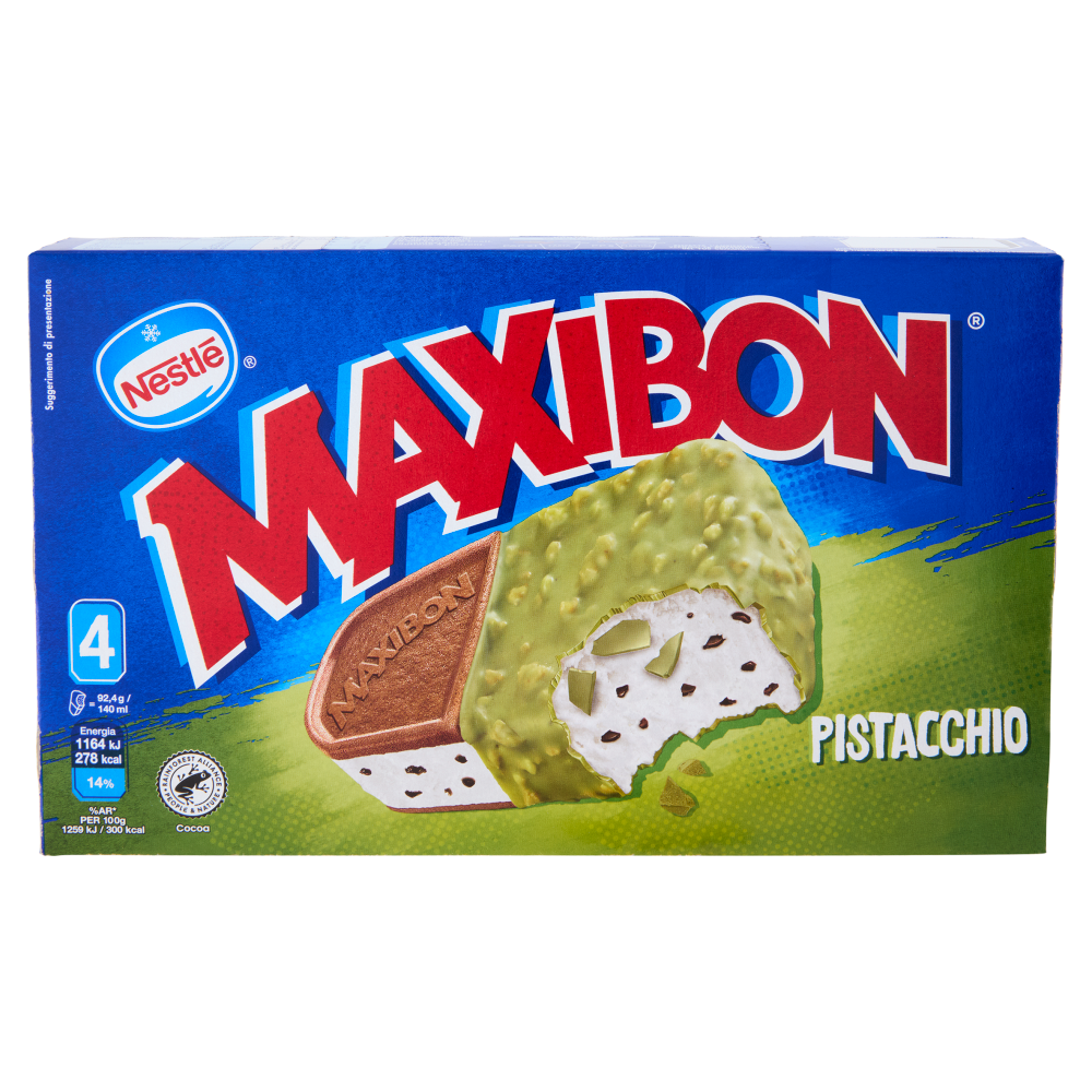 NESTL&Eacute; Maxibon Pistacchio 4x92,4g