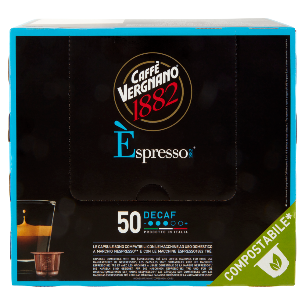 Caffè Vergnano 1882 Èspresso1882 Decaf Compostabile** Capsule