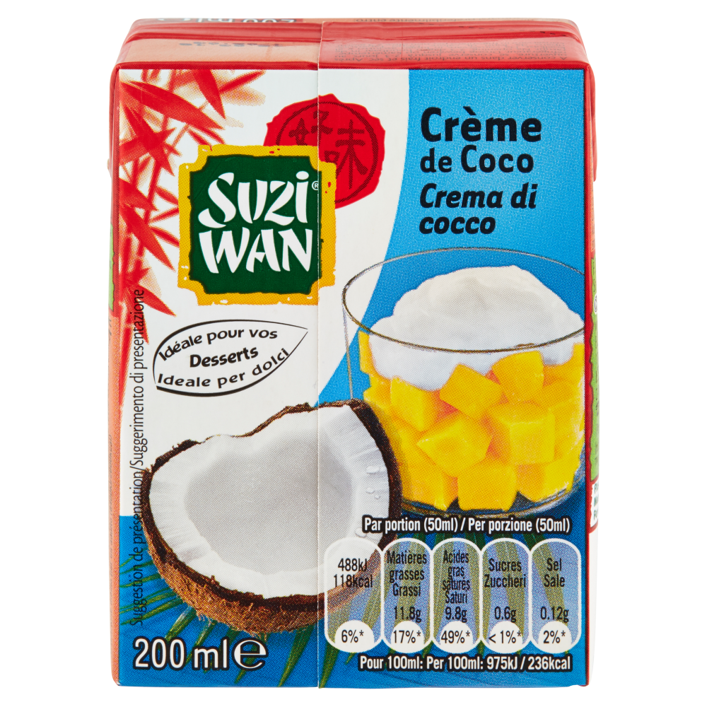 Suzi Wan Crema di cocco 200 ml