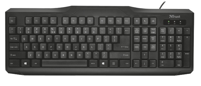 Trust CLASSICLINE KEYBOARD IT tastiera Universale USB QWERTY Nero