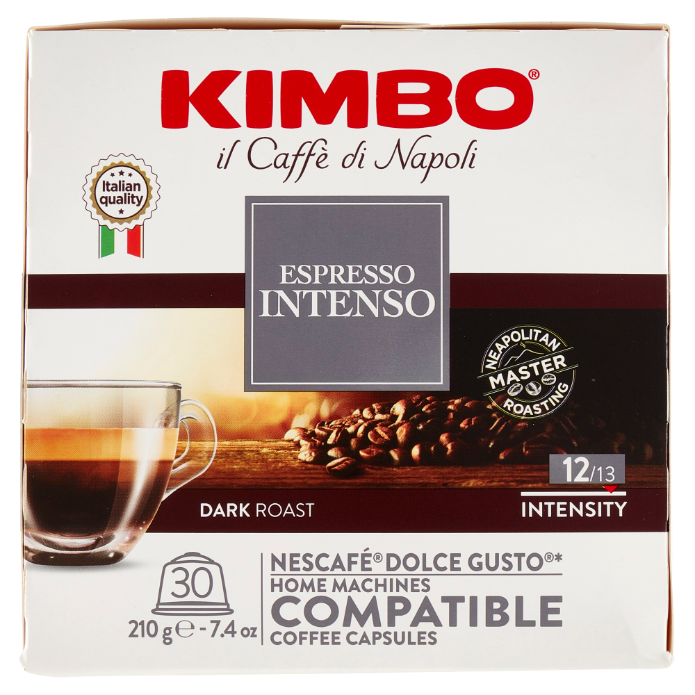 Kimbo Espresso Intenso Capsule Compatibili con le Macchine Nescaf&eacute; Dolce Gusto* 30 x 7 g