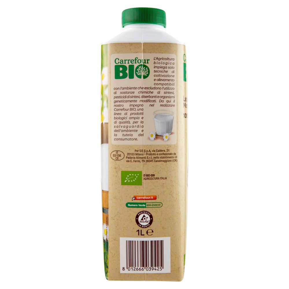 Carrefour Bio Latte Intero Microfiltrato 1 L