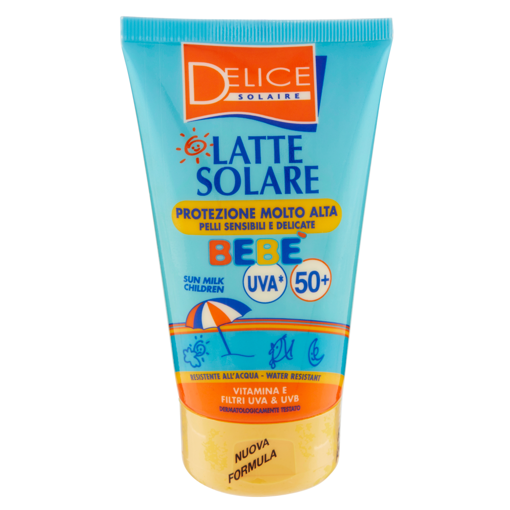 Delice Solaire Latte Solare Beb&egrave; Protezione Molto Alta FP50+ 100 ml
