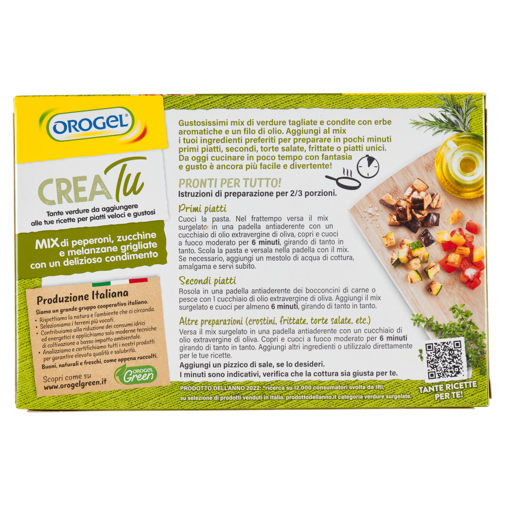 Orogel Crea Tu Mix di peperoni, zucchine e melanzane grigliate Surgelati 320 g
