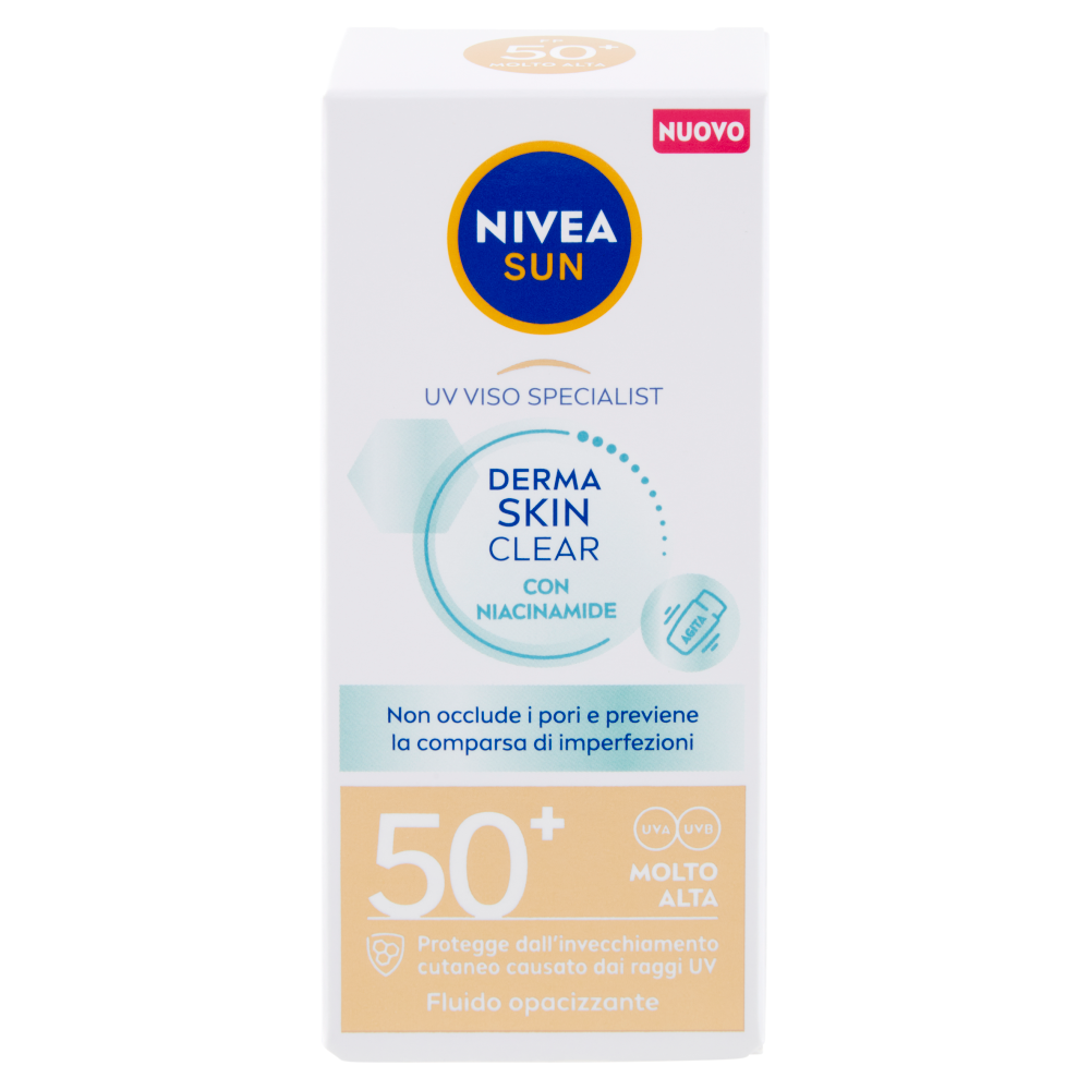 Nivea Sun UV Viso Specialist Derma Skin Clear 50+ Molto Alta Fluido opacizzante 40 ml
