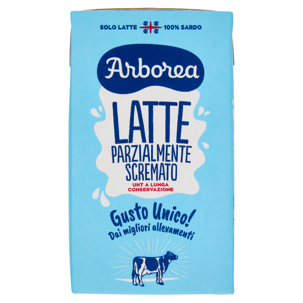 Arborea Latte Parzialmente Scremato UHT a Lunga Conservazione 1000 ml