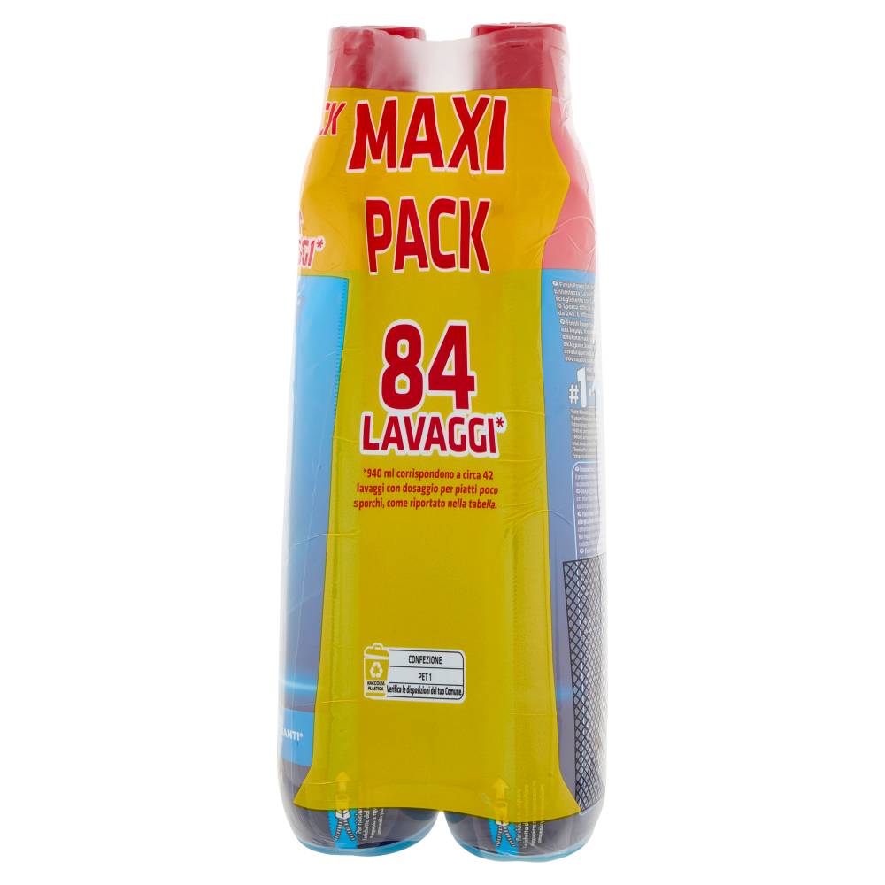 Finish Power Gel Fresh 2 x 42 lavaggi liquido lavastoviglie 2 x 940 ml