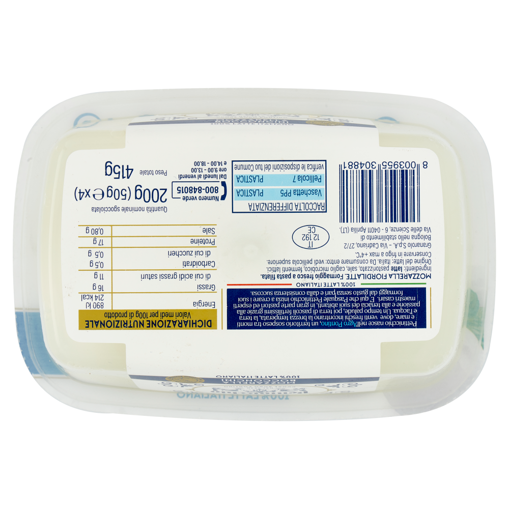 Pettinicchio Mozzarella Bocconcini 4 x 50 g