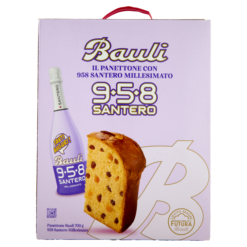 Bauli 958 Santero Panettone Bauli 700 g + 958 Santero Millesimato 75 cl