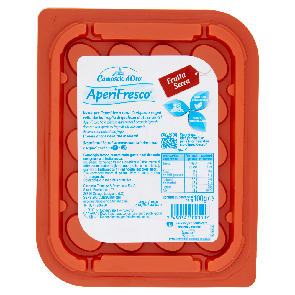 Camoscio d'Oro AperiFresco Frutta Secca 20 x 5 g