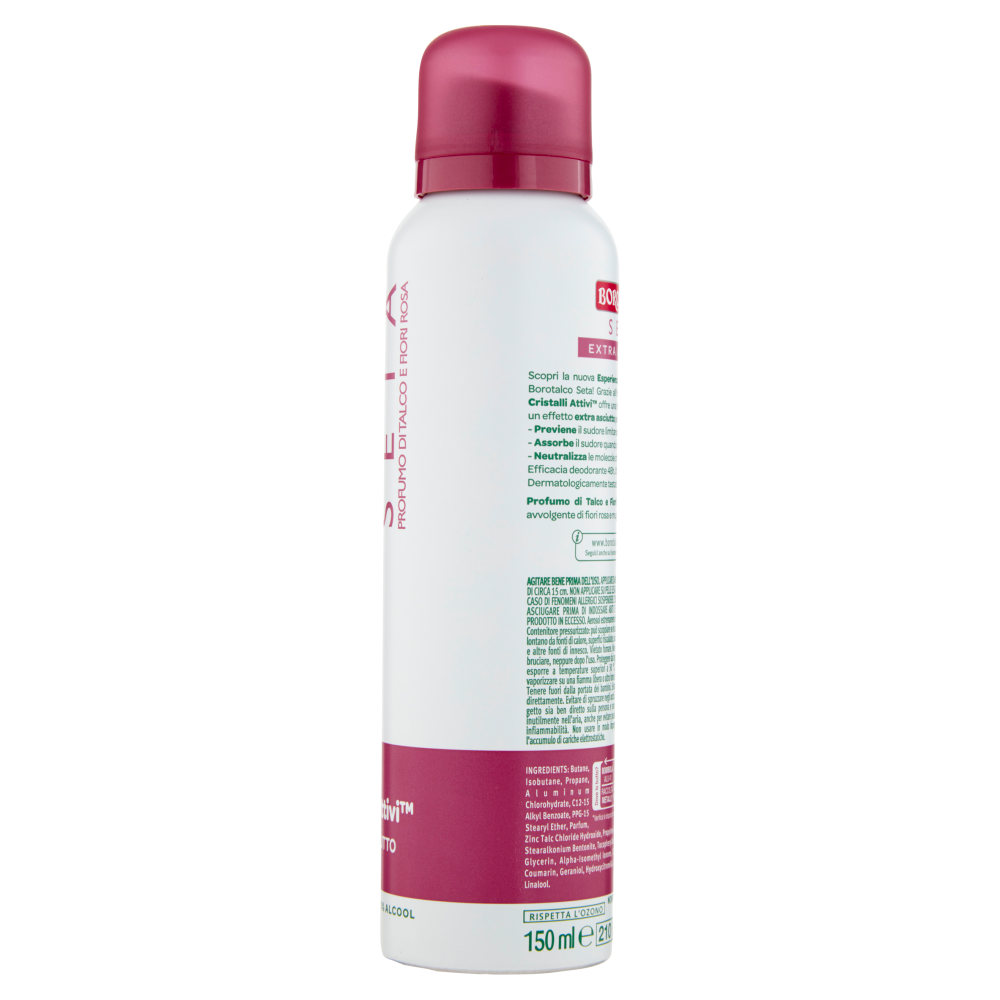 Borotalco Seta Profumo di Talco e Fiori Rosa Deo Spray 150 ml